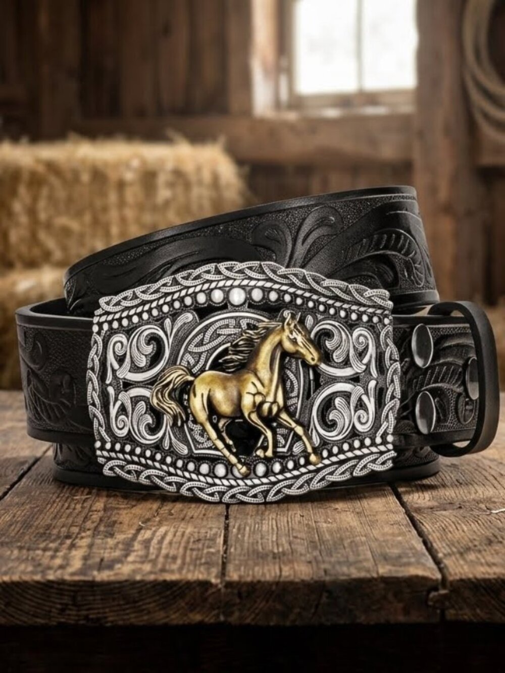 Leather Rodeo Cowboy Belts for Men & Women